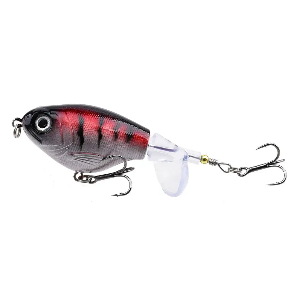 1pc Topwater Fishing Lure 11g/16g Whopper Popper Wobbler Artificial Hard Bait Bass Popper Soft Rotating Tail Fishing Tackle.