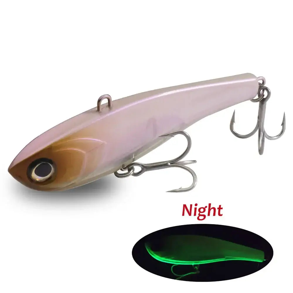 GOBAIT VIBRATION High Pitch VIB 10g 17g 34.5g Sinking Pencil Lure Long Casting Fishing Bass Pesca Swimbait Hook Silicone Bait.