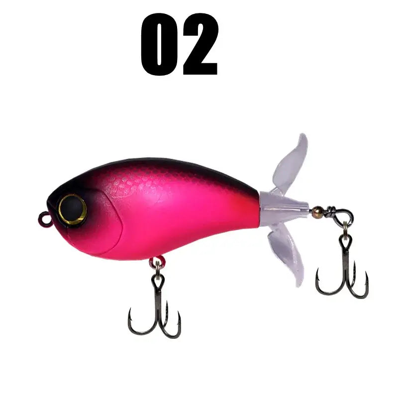 GREENSPIDER Topwater Whopper Popper Fishing Lure 7.3g 10.5g Artificial Bait Hard Popper Soft Rotating Tail Fishing Tackle.