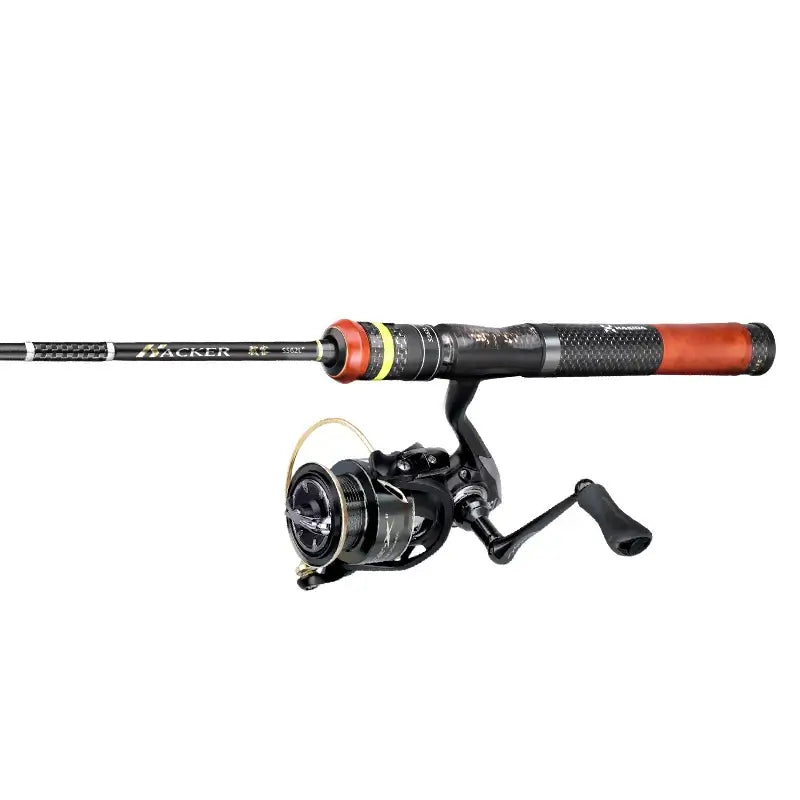 HISTAR Hacker fishing rod and reel combo with carbon fiber handle and FUJI guides, ideal for smooth casting.