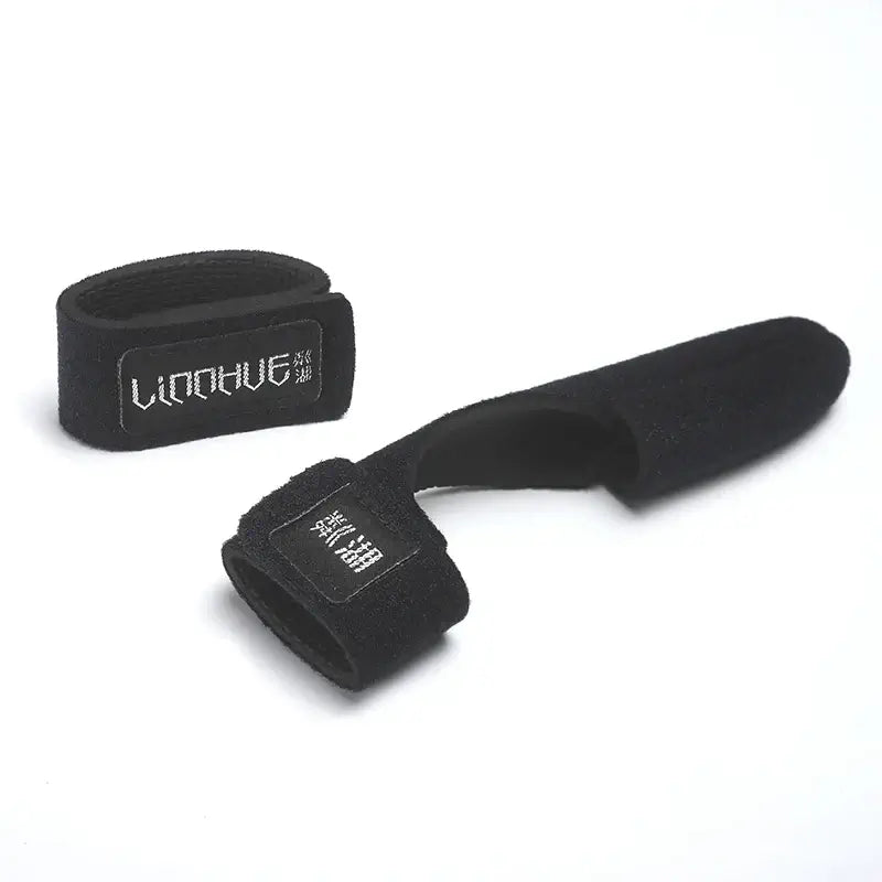 LINNHUE fishing rod straps, black, designed for secure holding and protection during transport or storage.