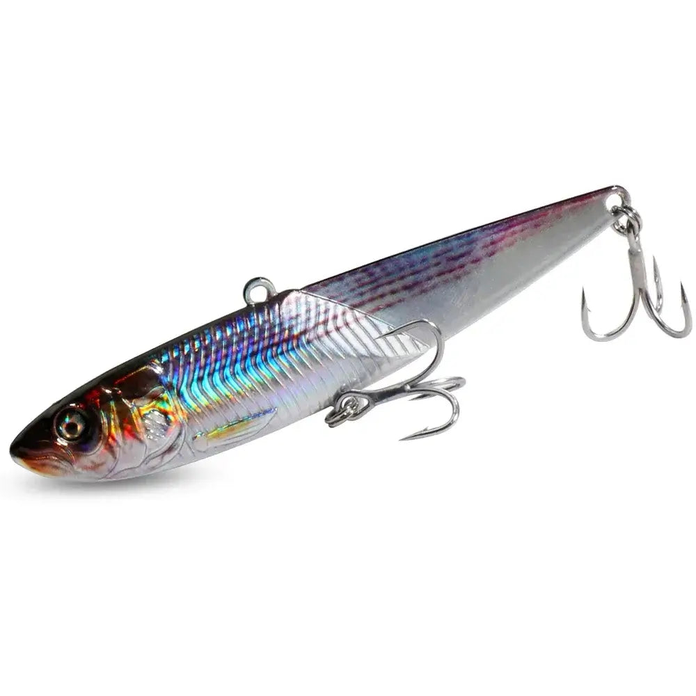 Metal Jig VIB Lure 20g 30g 40g Spinner Spoon 3D Eye Color Laser Spinning Fishing Tackle Hook Swimbait Pesca Spinnerbait Bait.
