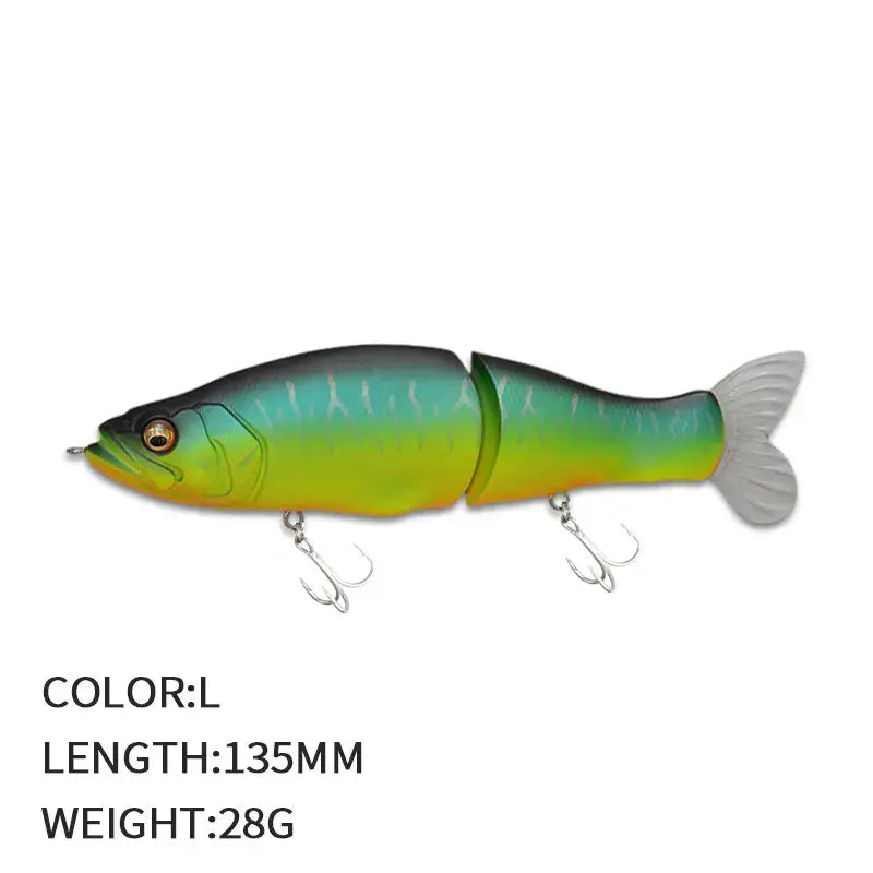 Multi-Jointed Fishing Lure Swimbait 13.5cm 28g Hard Wobblers Lure Fishing Tackl Sink Slowly Pencil Sinking Fishing Lure Trout.