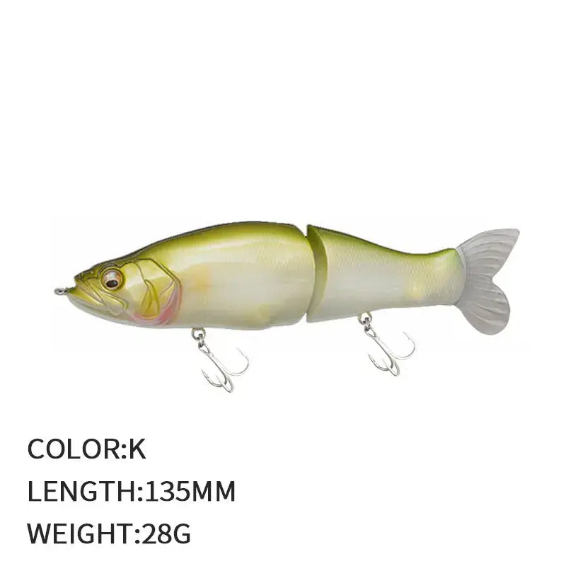 Multi-Jointed Fishing Lure Swimbait 13.5cm 28g Hard Wobblers Lure Fishing Tackl Sink Slowly Pencil Sinking Fishing Lure Trout.