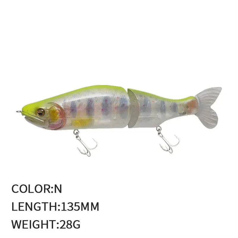 Multi-Jointed Fishing Lure Swimbait 13.5cm 28g Hard Wobblers Lure Fishing Tackl Sink Slowly Pencil Sinking Fishing Lure Trout.