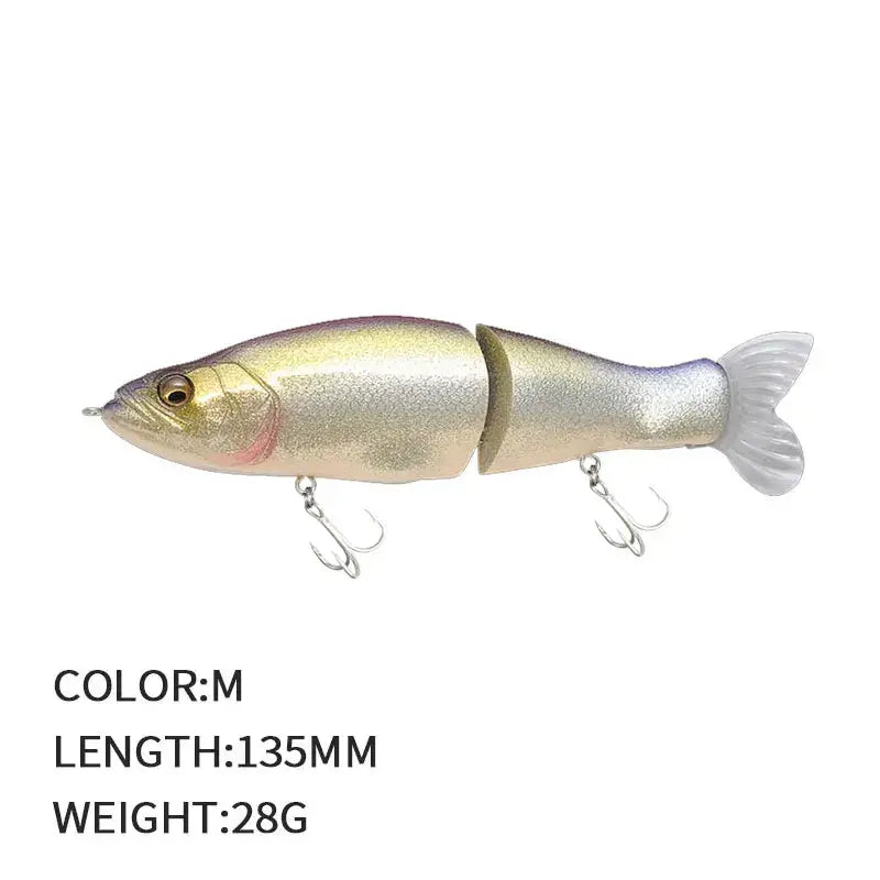 Multi-Jointed Fishing Lure Swimbait 13.5cm 28g Hard Wobblers Lure Fishing Tackl Sink Slowly Pencil Sinking Fishing Lure Trout.