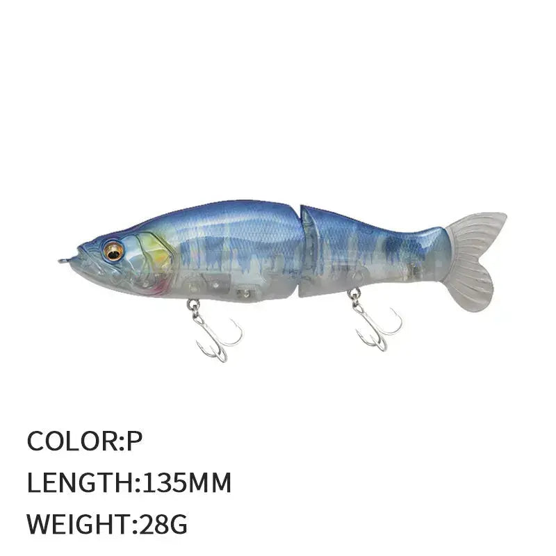 Multi-Jointed Fishing Lure Swimbait 13.5cm 28g Hard Wobblers Lure Fishing Tackl Sink Slowly Pencil Sinking Fishing Lure Trout.