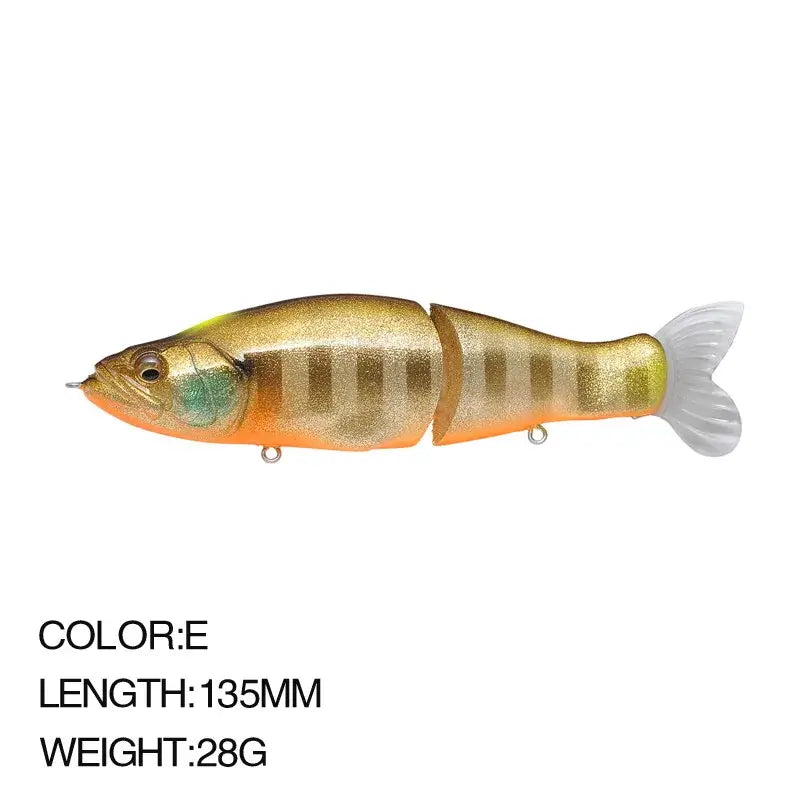 Multi-Jointed Fishing Lure Swimbait 13.5cm 28g Hard Wobblers Lure Fishing Tackl Sink Slowly Pencil Sinking Fishing Lure Trout.