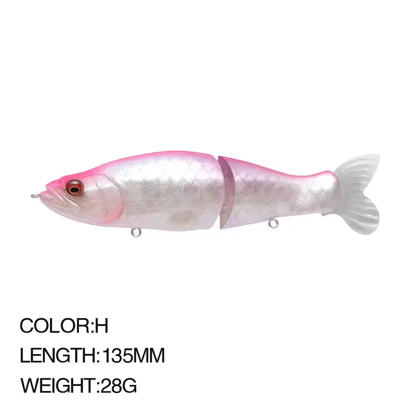 Multi-Jointed Fishing Lure Swimbait 13.5cm 28g Hard Wobblers Lure Fishing Tackl Sink Slowly Pencil Sinking Fishing Lure Trout.