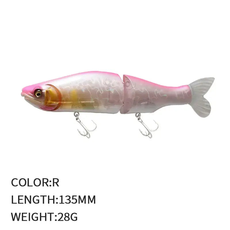 Multi-Jointed Fishing Lure Swimbait 13.5cm 28g Hard Wobblers Lure Fishing Tackl Sink Slowly Pencil Sinking Fishing Lure Trout.