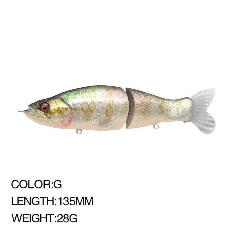 Multi-Jointed Fishing Lure Swimbait 13.5cm 28g Hard Wobblers Lure Fishing Tackl Sink Slowly Pencil Sinking Fishing Lure Trout.