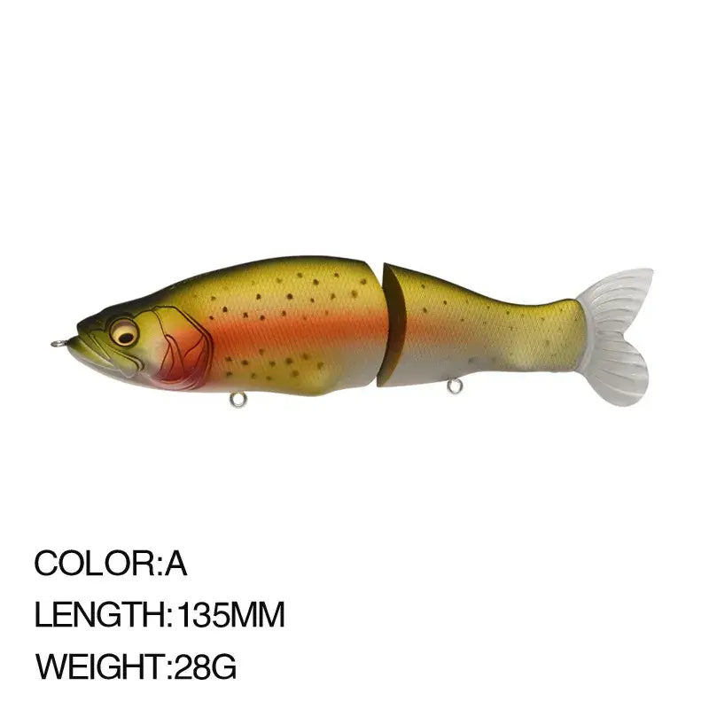 Multi-Jointed Fishing Lure Swimbait 13.5cm 28g Hard Wobblers Lure Fishing Tackl Sink Slowly Pencil Sinking Fishing Lure Trout.