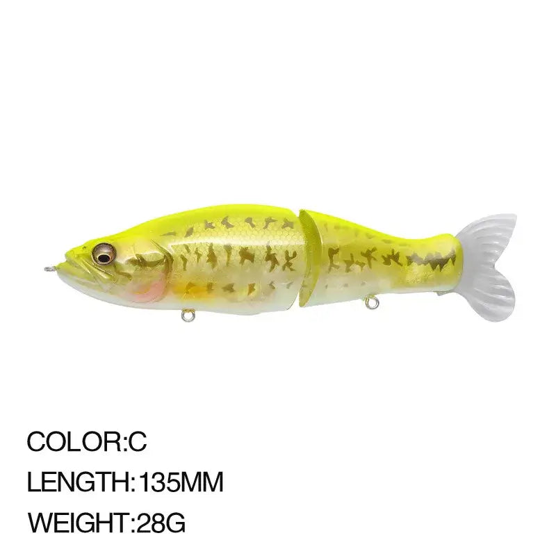 Multi-Jointed Fishing Lure Swimbait 13.5cm 28g Hard Wobblers Lure Fishing Tackl Sink Slowly Pencil Sinking Fishing Lure Trout.