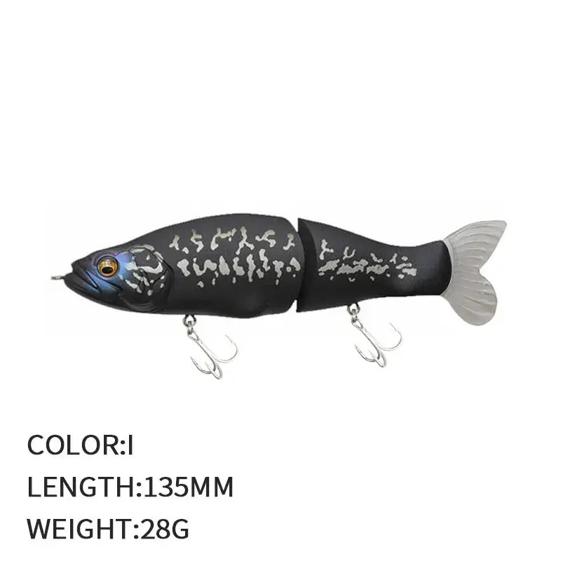 Multi-Jointed Fishing Lure Swimbait 13.5cm 28g Hard Wobblers Lure Fishing Tackl Sink Slowly Pencil Sinking Fishing Lure Trout - Rods & Lures