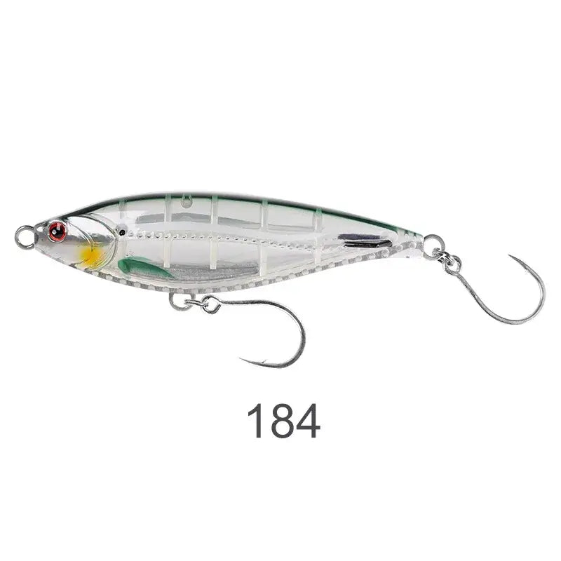 NOEBY Sinking Pencil Fishing Lure 184, 115mm long casting bait for sea bass and tuna fishing.