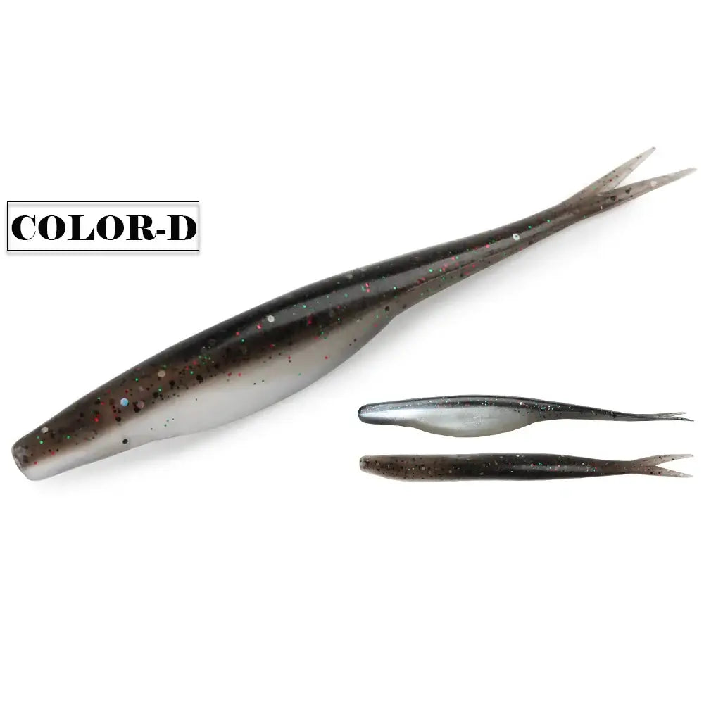 Spinpoler TPR Jerk Shad Slightly Forked Tail Floating Artificial Silicone Swimbait Fishing Lure For Zander Pike Perch Bass Pesca.