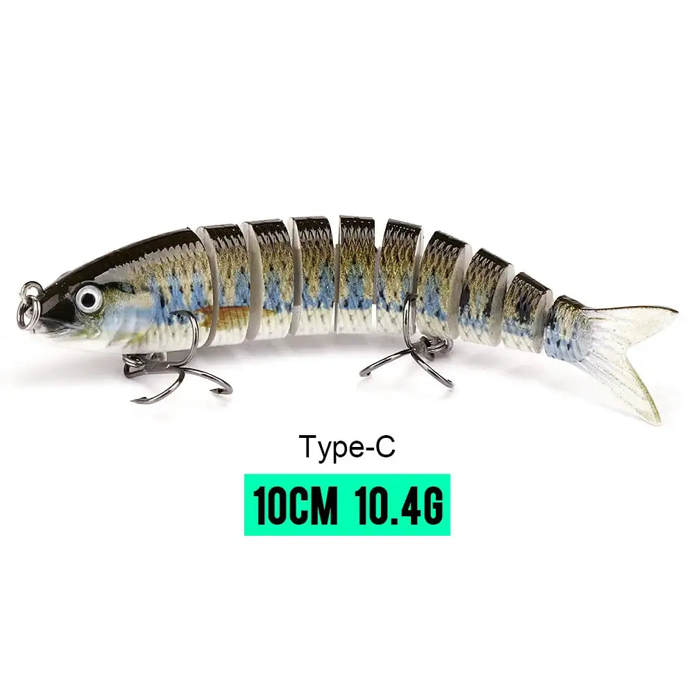 VTAVTA 10cm 10.4g jointed sinking wobbler fishing lure with realistic action for effective fishing tackle.