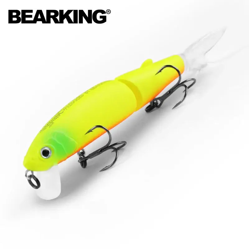 Bearking 11.3cm 13.7g hot fishing lure minnow quality professional bait swim bait jointed bait equipped black or white hook.