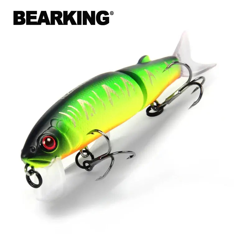 Bearking 11.3cm 13.7g hot fishing lure minnow quality professional bait swim bait jointed bait equipped black or white hook.