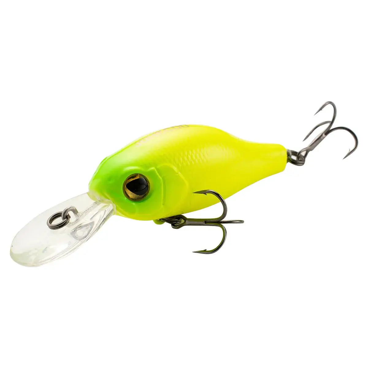 Crankbaits Fishing Lure Floating Wobbler 55mm in bright yellow for pike and minnows, ideal for freshwater fishing.