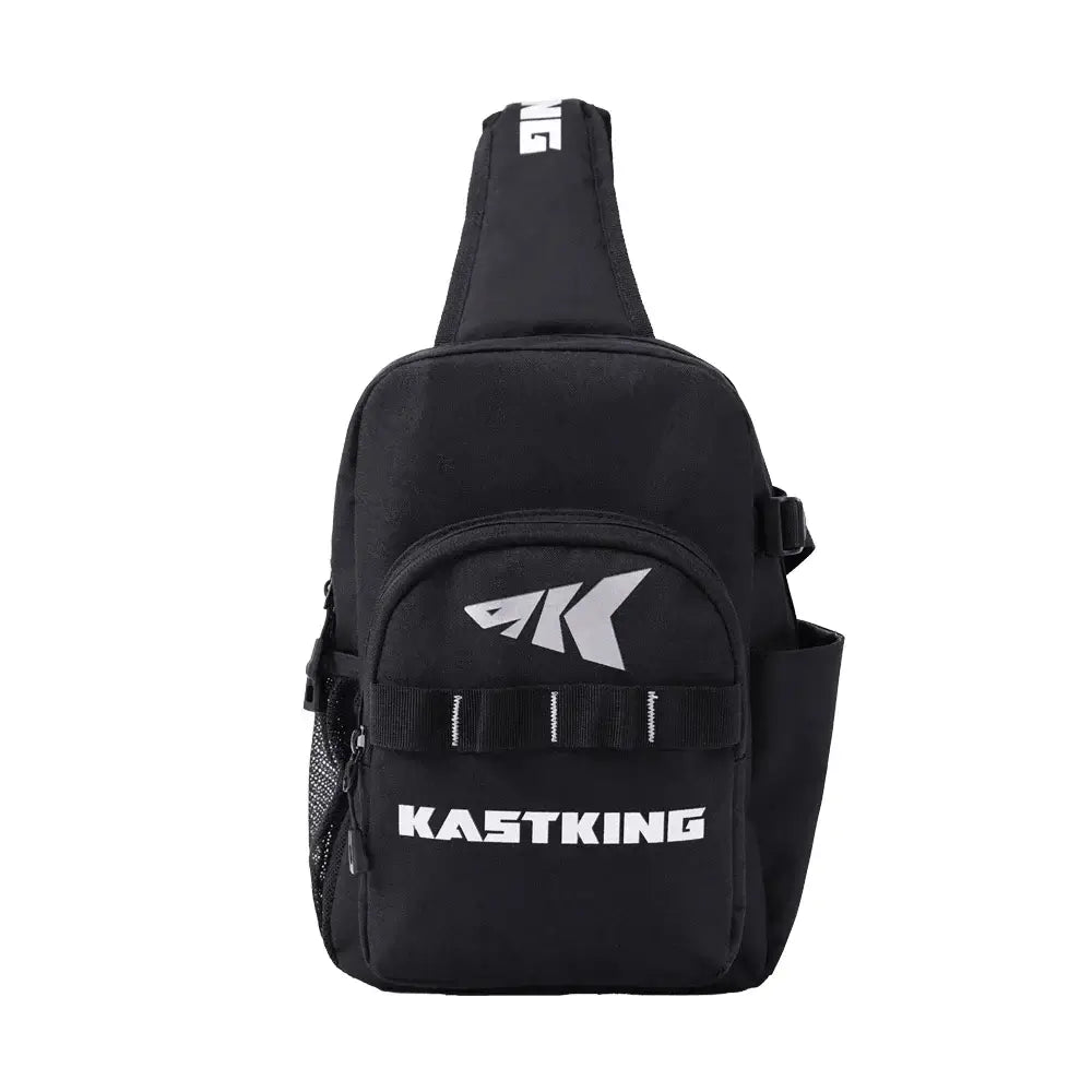 KastKing Bait Boss Fishing Sling Tackle Bag, shoulder backpack with rod holder, versatile fishing gear.