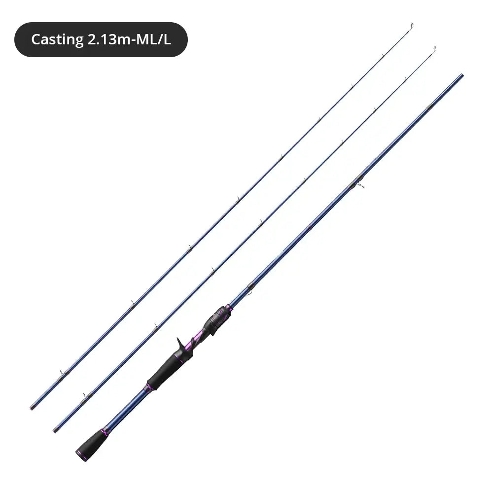 KastKing Royale Legend III 2.13m Carbon Spinning Rod for bass and pike fishing, showcasing a sleek design and versatility.