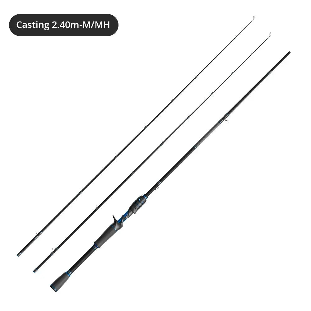 KastKing Royale Legend III 2.40m carbon spinning casting rod for bass and pike fishing.