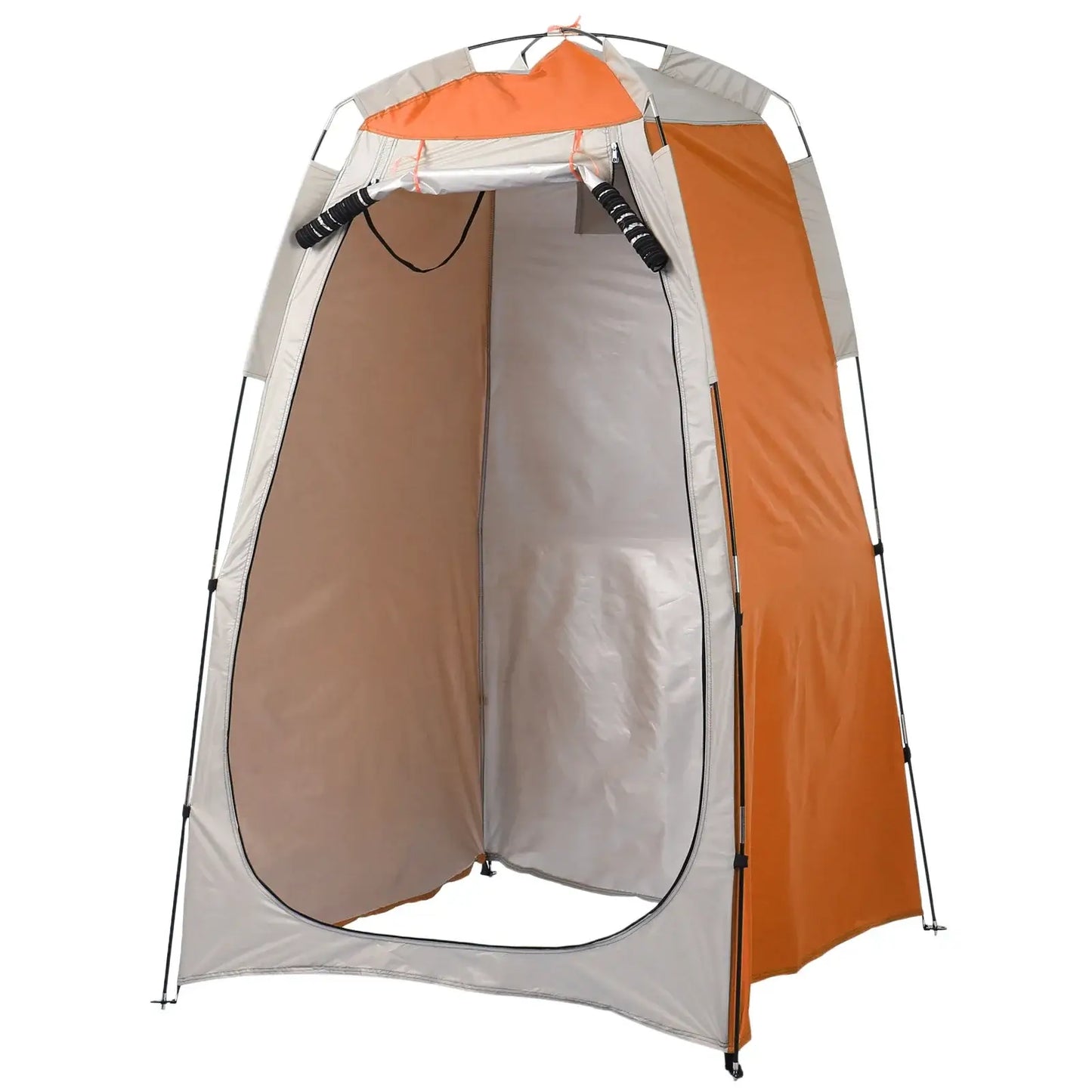 Portable outdoor beach shower toilet changing tent with window, UV protection, water-resistant, easy setup for privacy.