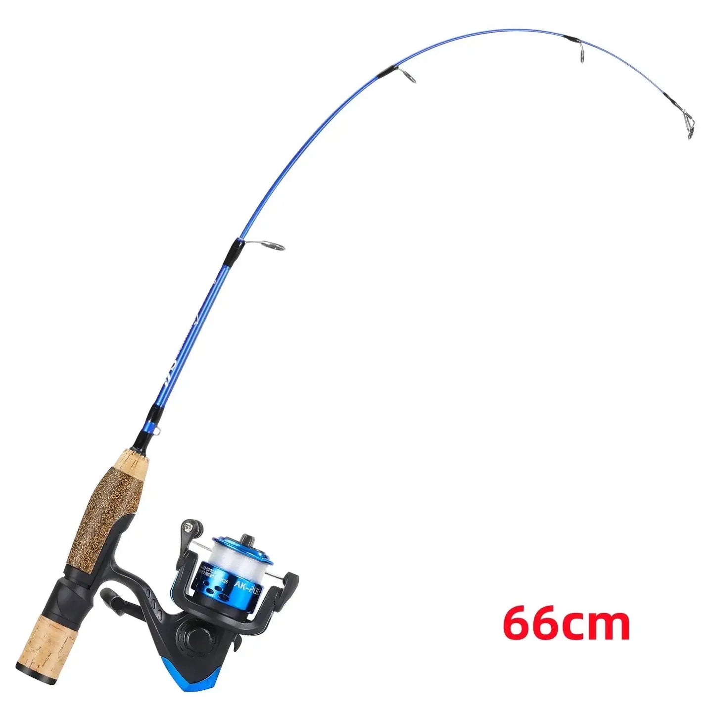 Sougayilang 66cm ice fishing rod and reel combo designed for ultralight winter fishing with sensitivity and strength.