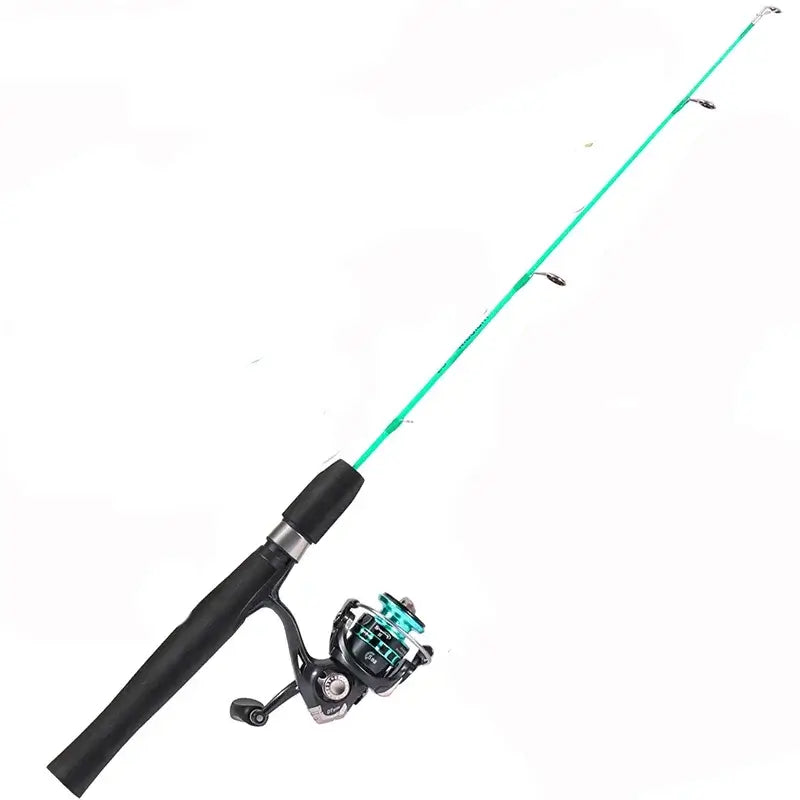 Sougayilang portable ice fishing rod combo, ultralight 68cm spinning rod with reel for winter fishing.