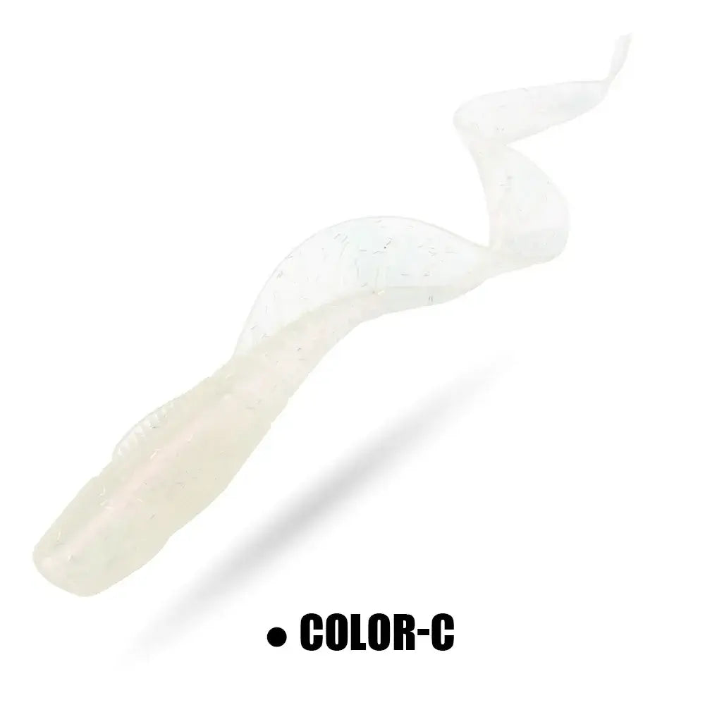 Spinpoler 16cm Soft Lure Grub Worm in Color-C, designed for bass and trout fishing with undulating action.