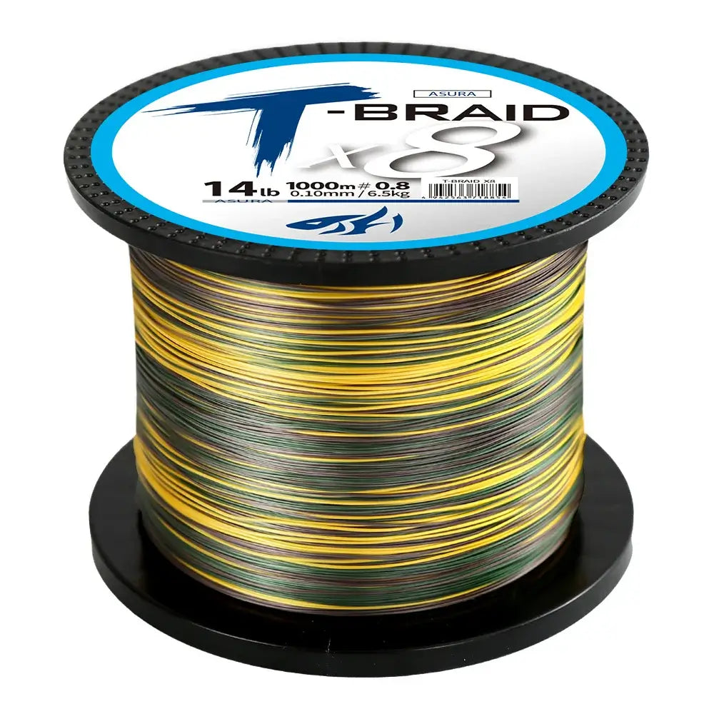 ThornsLine X8 Upgrade Braid Fishing Line 1000m spool showcasing durable 8-strand multifilament construction.