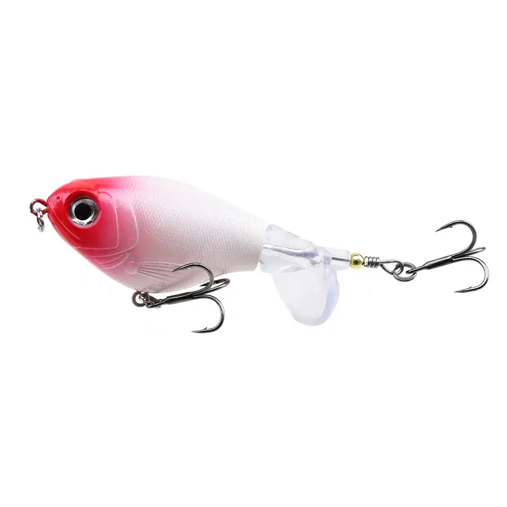 1pc Topwater Fishing Lure 11g/16g Whopper Popper Wobbler Artificial Hard Bait Bass Popper Soft Rotating Tail Fishing Tackle.