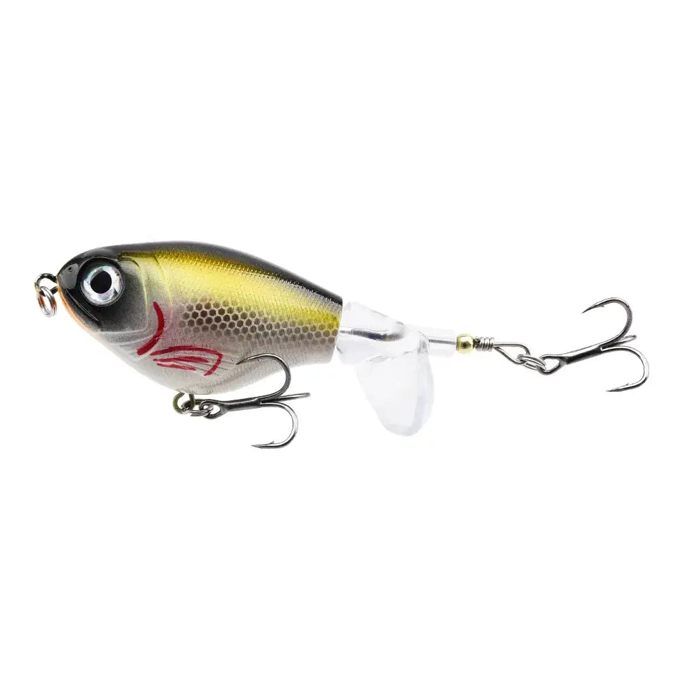 1pc Topwater Fishing Lure 11g/16g Whopper Popper Wobbler Artificial Hard Bait Bass Popper Soft Rotating Tail Fishing Tackle.