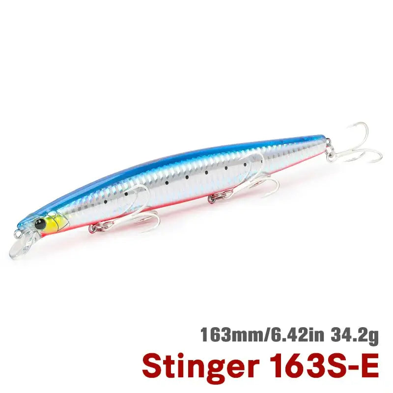 TSURINOYA STINGER 163S saltwater fishing lure, 163mm, 34.2g, ideal for catching predatory fish with realistic action.