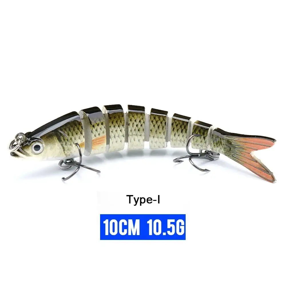 VTAVTA 10cm sinking wobbler with 8-segment action for fishing tackle, Type-I, 10.5g artificial bait.