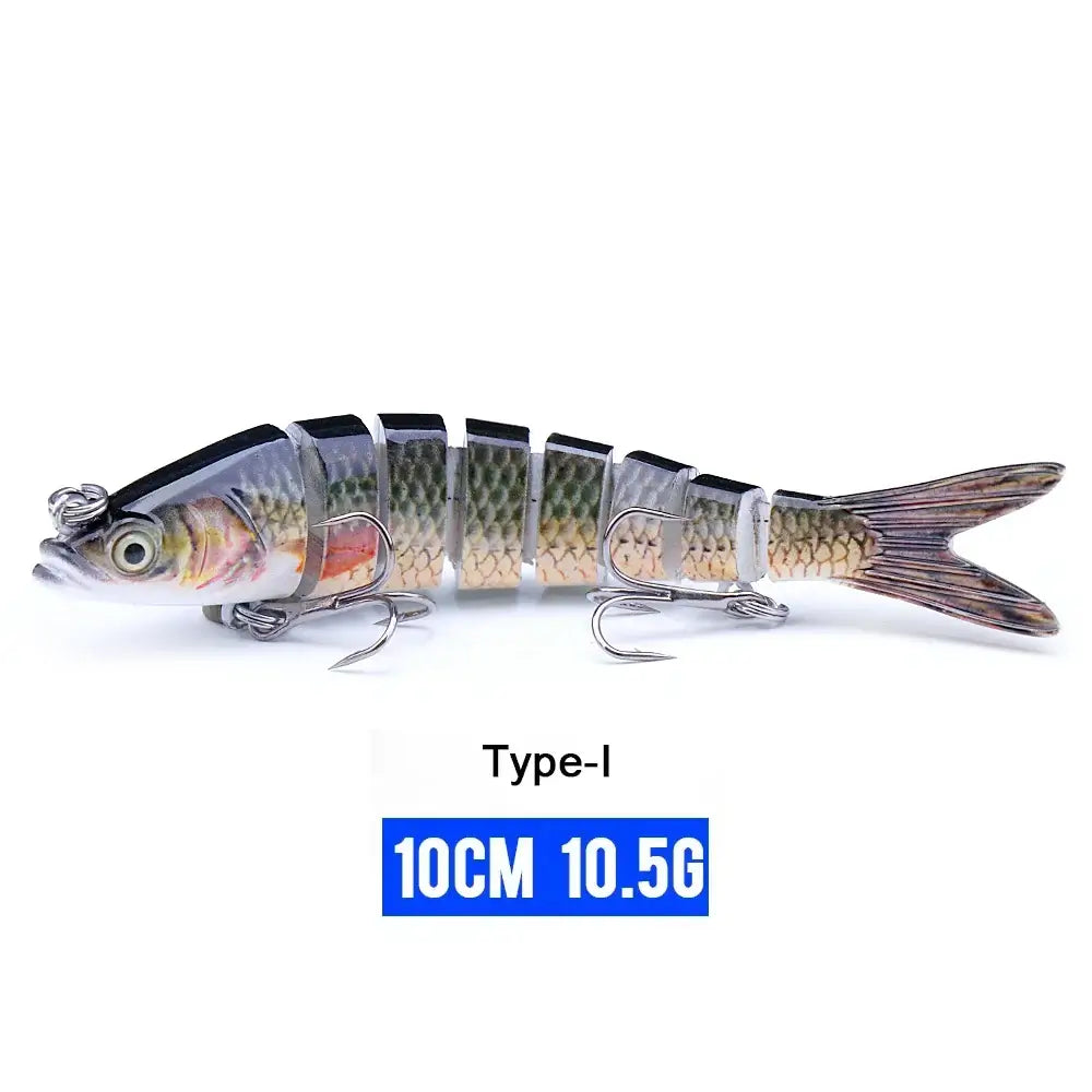 VTAVTA 10cm sinking wobbler lure featuring 8-segment design for lifelike action in fishing tackle.