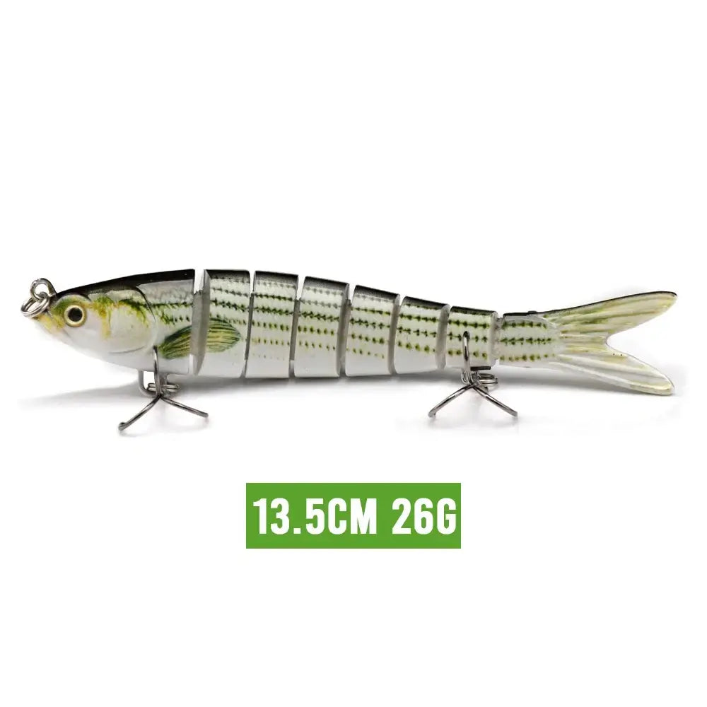VTAVTA 13.5cm 26g sinking jointed crankbait fishing lure with lifelike design for realistic swimming action.