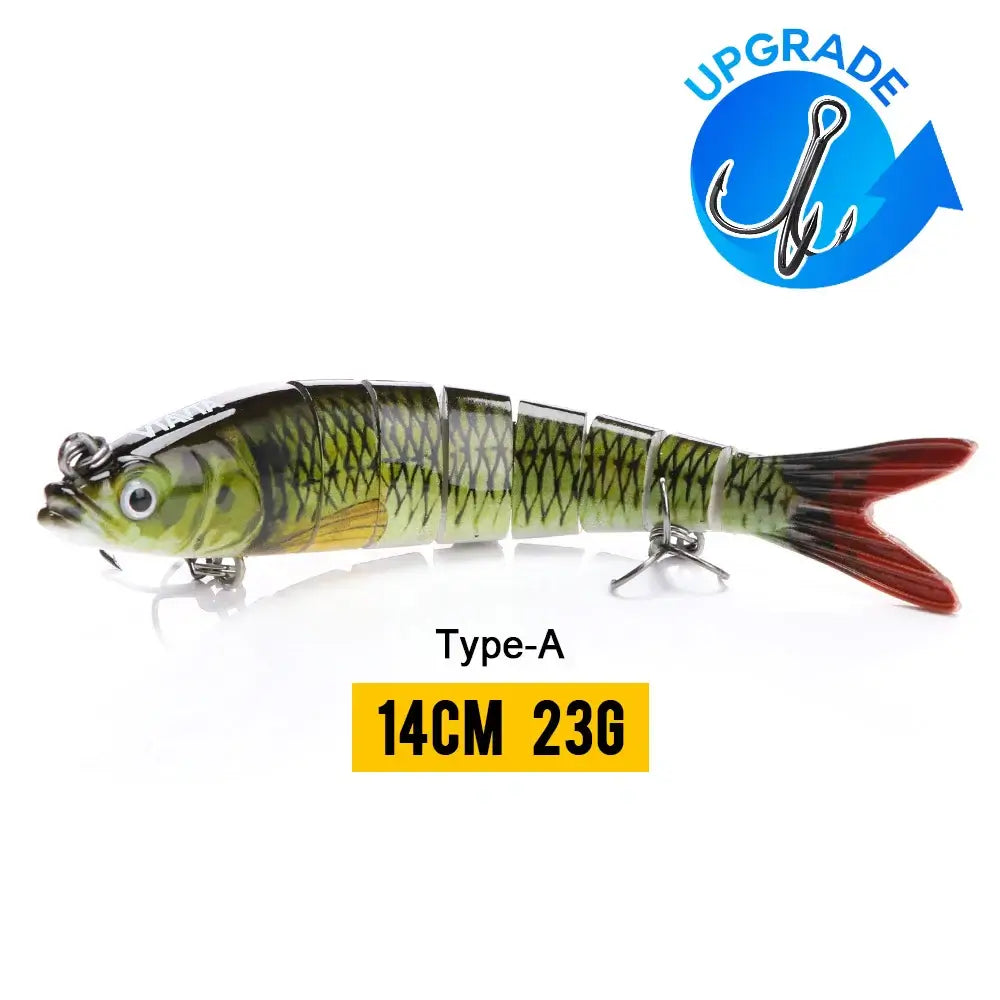 VTAVTA 14cm 23g jointed wobbler fishing lure, featuring a lifelike design for effective fishing tackle.