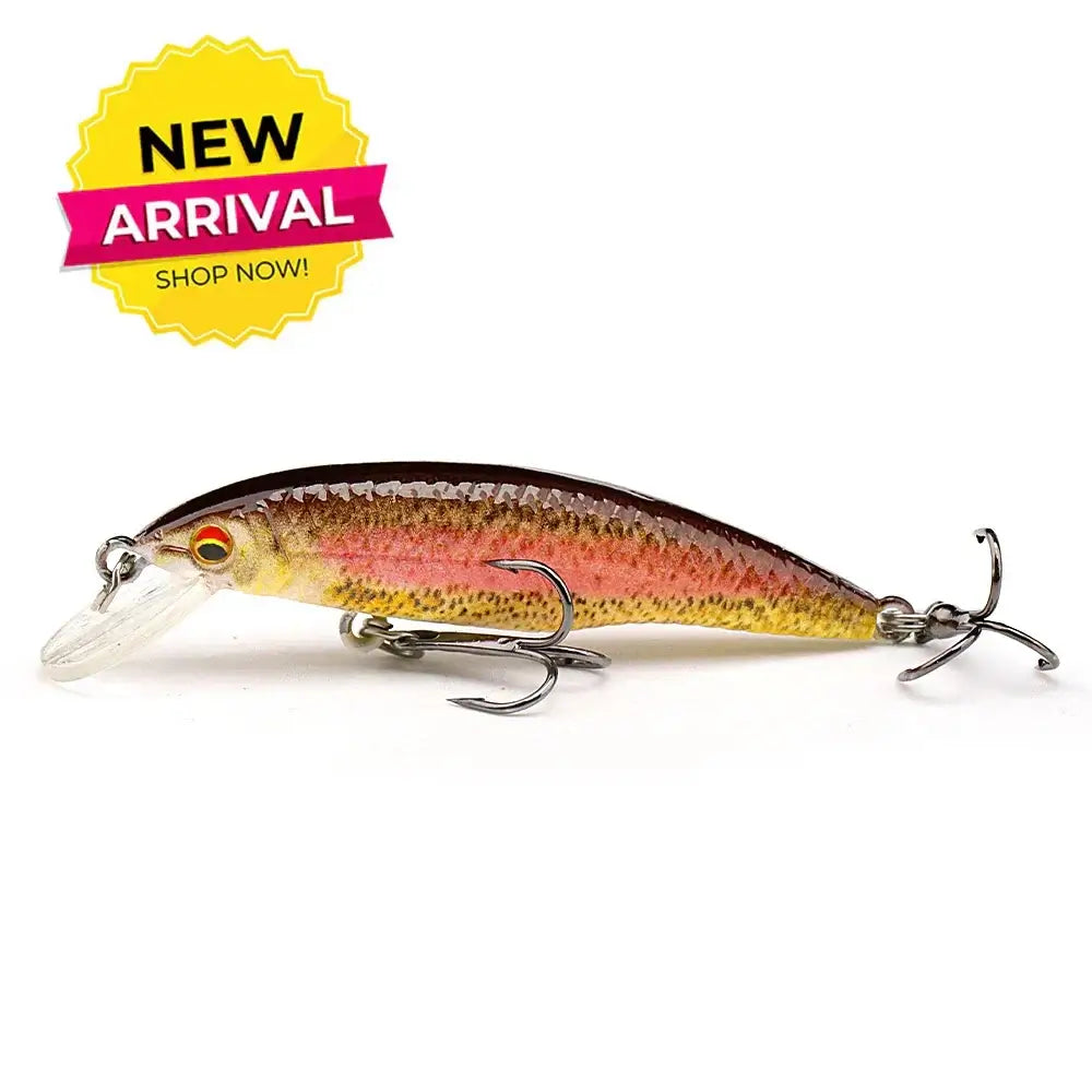 VTAVTA Mini Minnow Wobbler floating fishing lure in new arrival design, perfect for catching fish in various water positions.