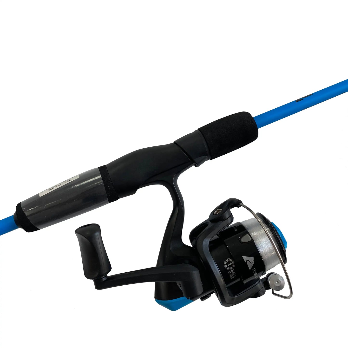 Wayfarer spinning fishing rod and reel combo in blue, designed for professional-grade angling performance and sensitivity.