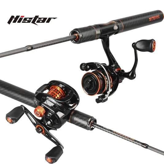 Histar Butterfly II FUJI BFS UL fishing rod and reel combo, carbon construction, fast action for long casting, expert angler gear.