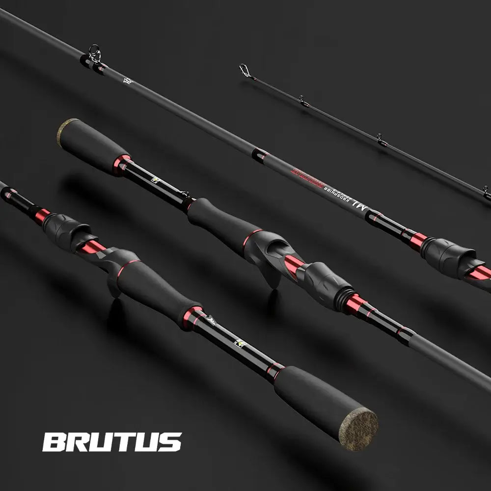 KastKing Spinning Reel and Rod Combo Set Brutus Portable Fishing Rod and Royale Legend III Spinning Reels with 137m Braided Line - Rods & Lures