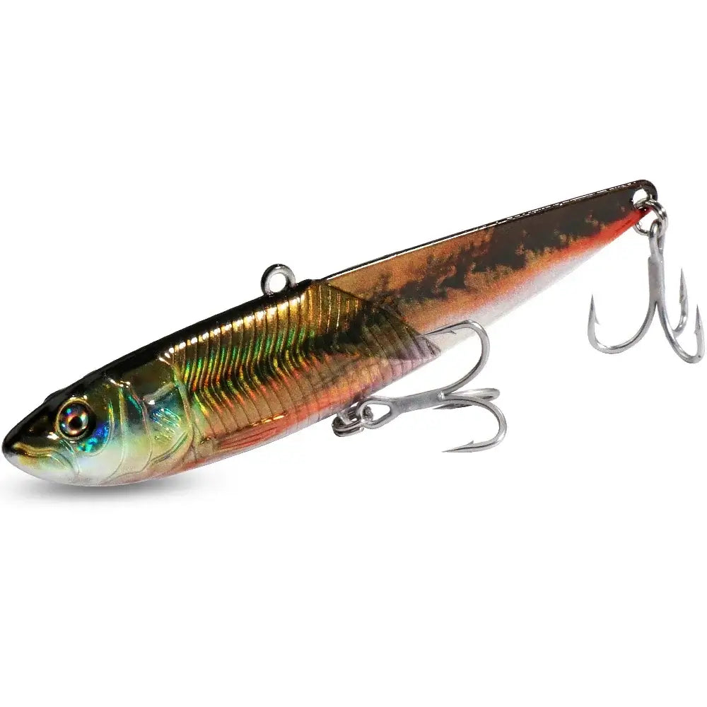 Metal Jig VIB Lure 20g 30g 40g Spinner Spoon 3D Eye Color Laser Spinning Fishing Tackle Hook Swimbait Pesca Spinnerbait Bait.
