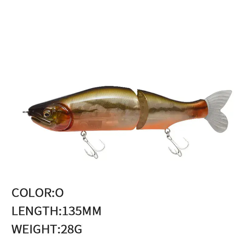 Multi-Jointed Fishing Lure Swimbait 13.5cm 28g Hard Wobblers Lure Fishing Tackl Sink Slowly Pencil Sinking Fishing Lure Trout.