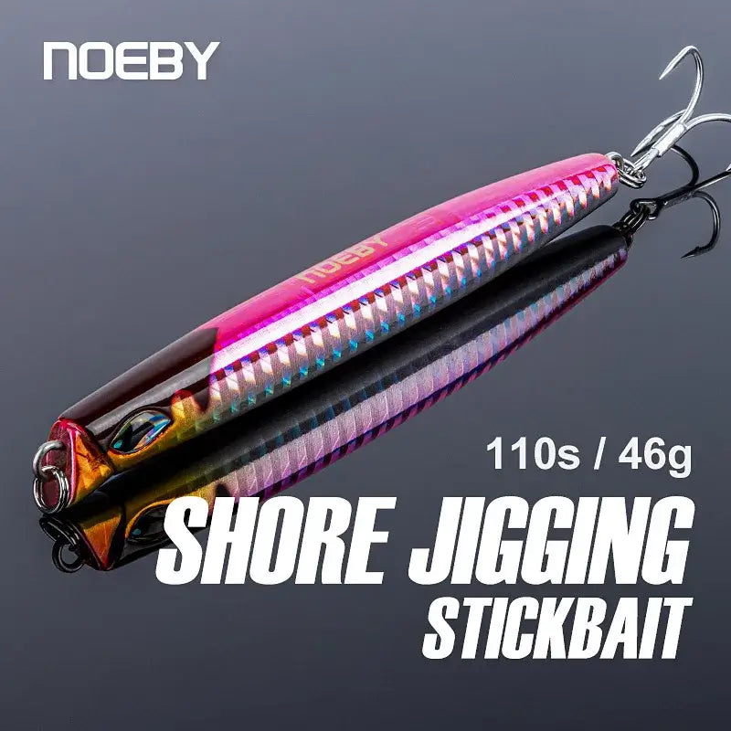 NOEBY Sinking Pencil 110mm 46g shore jigging stickbait with reflective design for effective fishing.