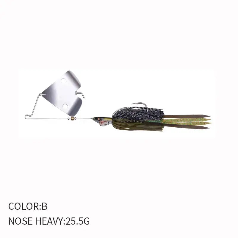 Spinner Bait 25.5g Metal Lure Hard Fishing Lure The Noise Spinner Lure Spinnerbait Pike Swivel Fish Tackle Wobbler Fishing.