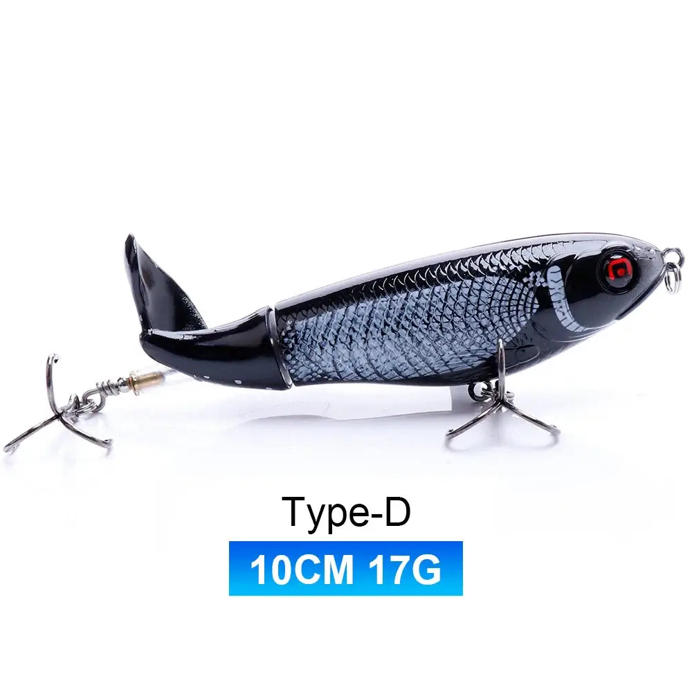 TREHOOK 9g/8g/14g/17g/24g Topwater Whopper Popper Fishing Lures Rotating Double Propeller Tail Artificial Bait Floating Wobblers.