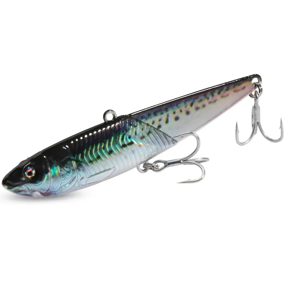 VIB Metal Jig Lure 20g 30g 40g Spinner Spoon 3D Eye Color Laser Spinning Fishing Tackle Hook Drag Cast Blade Pesca Vibetion Bait.