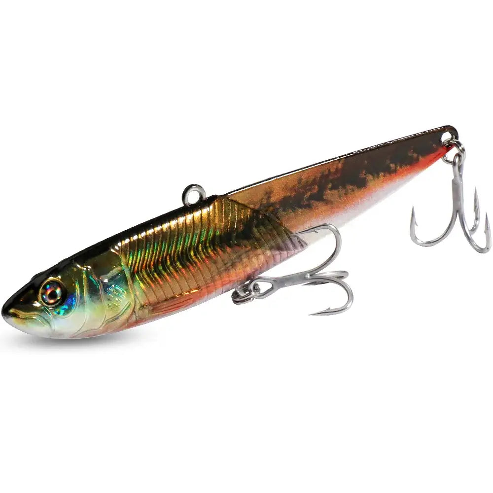 VIB Metal Jig Lure 20g 30g 40g Spinner Spoon 3D Eye Color Laser Spinning Fishing Tackle Hook Drag Cast Blade Pesca Vibetion Bait.